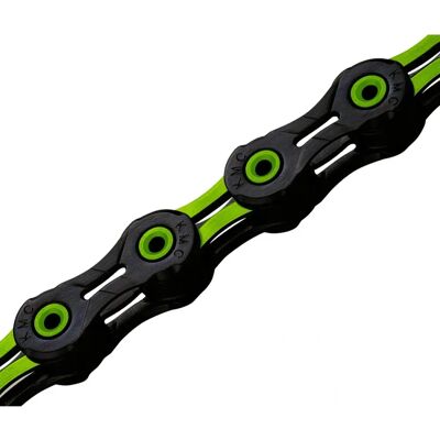 KMC Fiets Ketting 116 10V DLC10 Zwart/Groen - Fiets Ketting KMC Fiets Ketting 116 10V DLC10 Zwart/Groen - Fiets Ketting