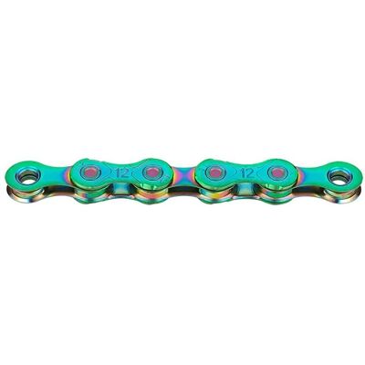 Chaîne vélo KMC X12 Aurora Green - 12 vitesses - 126 maillons Chaîne vélo KMC X12 Aurora Green - 12 vitesses - 126 maillons