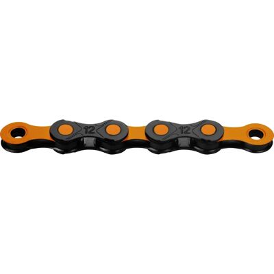 KMC X12 DLC Forvasket kjede - 12 Sider - Svart / Oransje KMC X12 DLC Forvasket kjede - 12 Sider - Svart / Oransje