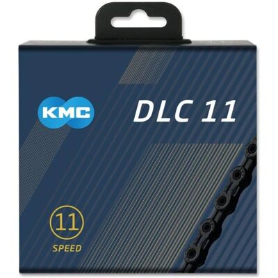 Chaîne KMC DLC11 11 vitesses - Noir - Chaîne de vélo Chaîne KMC DLC11 11 vitesses - Noir - Chaîne de vélo