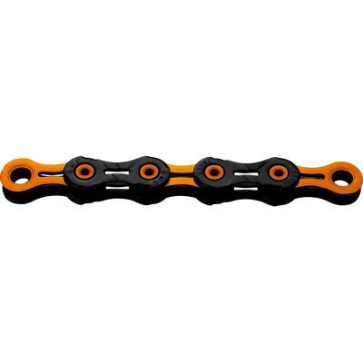 Chaîne KMC DLC11 11 vitesses - Noir/Orange - Chaîne de vélo - Publicité Chaîne KMC DLC11 11 vitesses - Noir/Orange - Chaîne de vélo - Publicité