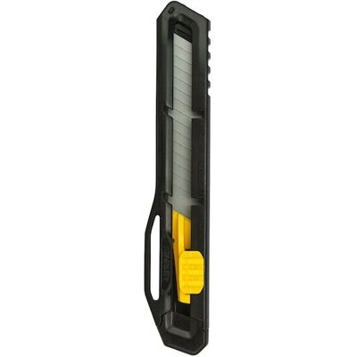 Stanley STHT10323-8 - lame rétractable de 18 mm - Noir - Cutter - Publicité Stanley STHT10323-8 - lame rétractable de 18 mm - Noir - Cutter - Publicité