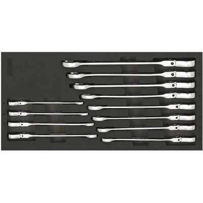 Sonic 601230 Chrome-Vanadium Steel Socket Set - Flexible Ratchet - 12 Pieces Sonic 601230 Chrome-Vanadium Steel Socket Set - Flexible Ratchet - 12 Pieces