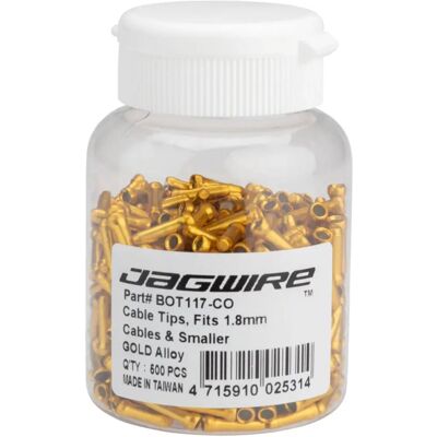 Extrémités de câble de changement Jagwire 500pcs - Aluminium - OSFA - Publicité Extrémités de câble de changement Jagwire 500pcs - Aluminium - OSFA - Publicité