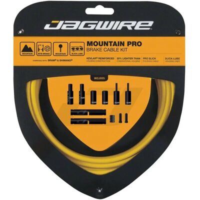 Jagwire Mountain Pro MTB Bremskabel-Set - Gelb - Fahrrad Bremskabel-Kit Jagwire Mountain Pro MTB Bremskabel-Set - Gelb - Fahrrad Bremskabel-Kit
