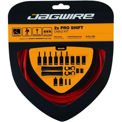 Kit de dérailleur Jagwire Pro - Rouge - Câbles de vitesses - Publicité Kit de dérailleur Jagwire Pro - Rouge - Câbles de vitesses - Publicité