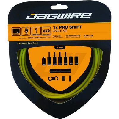 Jagwire Pro 1x Versnellingskit - Shimano Geel - Versnellingskabels Jagwire Pro 1x Versnellingskit - Shimano Geel - Versnellingskabels