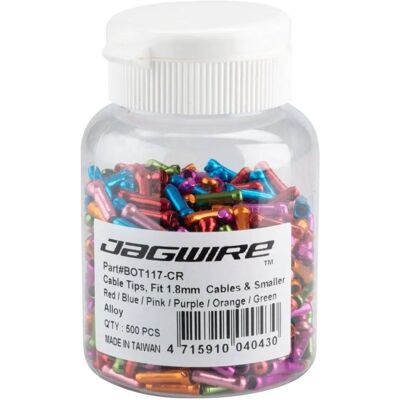 Jagwire Modèle - Embouts de câble de frein et de changement - 500 pcs Jagwire Modèle - Embouts de câble de frein et de changement - 500 pcs