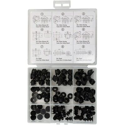 JAGWIRE Frame Plug Combo Box - Zwart - OSFA JAGWIRE Frame Plug Combo Box - Zwart - OSFA