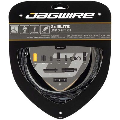 Jagwire Elite Link Kablar - Aluminium, 2 st, Svart Jagwire Elite Link Kablar - Aluminium, 2 st, Svart