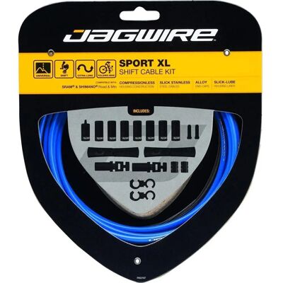 Jagwire Blau Sport XL Schaltzug Set - Fahrradkabel und Hülle Jagwire Blau Sport XL Schaltzug Set - Fahrradkabel und Hülle