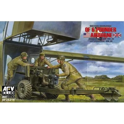 Kit modelarski wojskowy AFV Club QF 6 Pounder Airborne Anti-Tank - Brytyjski 57mm WWII Kit modelarski wojskowy AFV Club QF 6 Pounder Airborne Anti-Tank - Brytyjski 57mm WWII