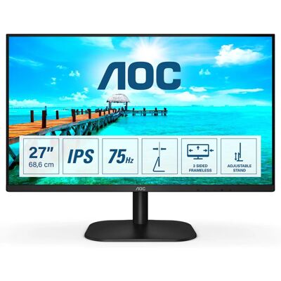 AOC 27B2H IPS Full HD Monitor - VESA, 75Hz, Schwarz AOC 27B2H IPS Full HD Monitor - VESA, 75Hz, Schwarz