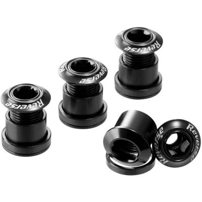 Juego de tornillos para plato inverso en aluminio 7075 - Negro Juego de tornillos para plato inverso en aluminio 7075 - Negro