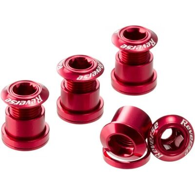 Set di bulloni per corona inversa in alluminio 7075 - Rosso Set di bulloni per corona inversa in alluminio 7075 - Rosso