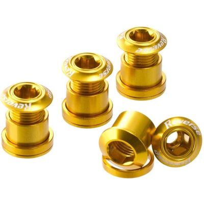 Set di 4 bulloni per corona invertita - Oro - Componenti bici Set di 4 bulloni per corona invertita - Oro - Componenti bici