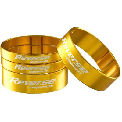 Reverse Components Ultra-Light 1 1/8" Spacer Set - Gold Reverse Components Ultra-Light 1 1/8" Spacer Set - Gold