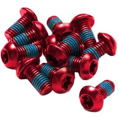 Reverse Components Disc Rotor Bolt Set - M5 x 10mm - Red - Disc Rotor Bolt Set Reverse Components Disc Rotor Bolt Set - M5 x 10mm - Red - Disc Rotor Bolt Set