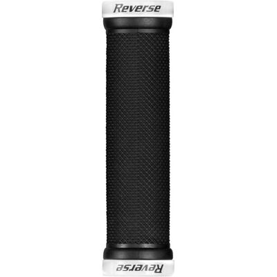 Poignées de guidon Reverse Components - Ø29mm, 130mm, Noir et blanc - Publicité Poignées de guidon Reverse Components - Ø29mm, 130mm, Noir et blanc - Publicité