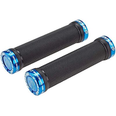 Manopole MTB Lock-On Reverse - Nero Blu Manopole MTB Lock-On Reverse - Nero Blu