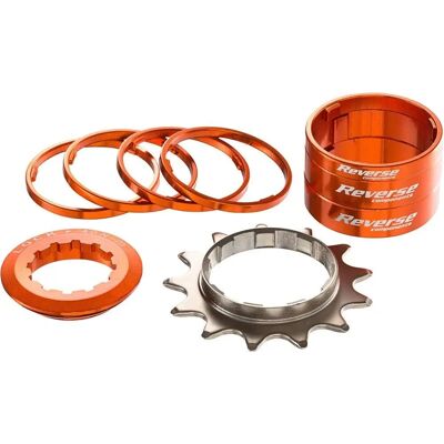 Reverse Components 13T Orange Single Speed Kit - Bike Accessory Reverse Components 13T Orange Single Speed Kit - Bike Accessory