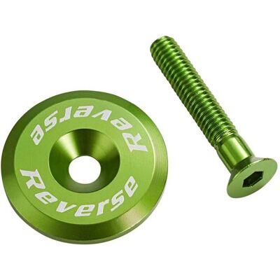 Reverse Components Green Top Cap - Top Cap for Bike Reverse Components Green Top Cap - Top Cap for Bike