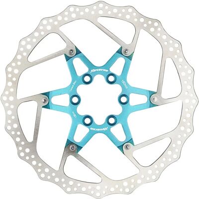Reverse Scheibenbremse 180mm Aluminium/Stahl Blau für Fahrrad Reverse Scheibenbremse 180mm Aluminium/Stahl Blau für Fahrrad