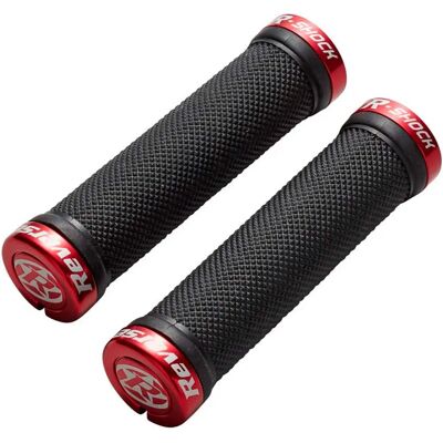 Puños Reverse Components - Shock Lock On - Negro/Rojo Puños Reverse Components - Shock Lock On - Negro/Rojo