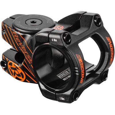 Potence Reverse Black-One D-2 - Noir avec Détails Orange - 31.8/35mm - Publicité Potence Reverse Black-One D-2 - Noir avec Détails Orange - 31.8/35mm - Publicité