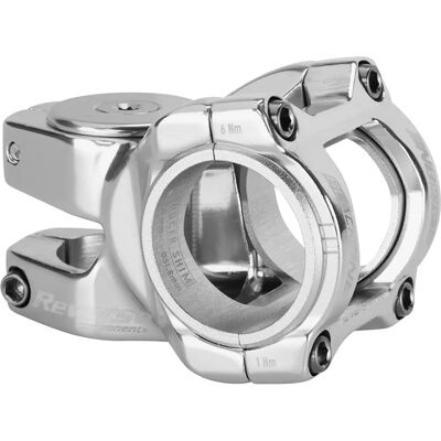 Reverse Components Black-One D-2 Titanium Stem - Silver / 35mm / 31.8mm / 35mm - Handlebar Stem Reverse Components Black-One D-2 Titanium Stem - Silver / 35mm / 31.8mm / 35mm - Handlebar Stem