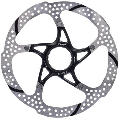 Disco freno TRP TR25 - 180mm - Argento/Nero - Centerlock Disco freno TRP TR25 - 180mm - Argento/Nero - Centerlock