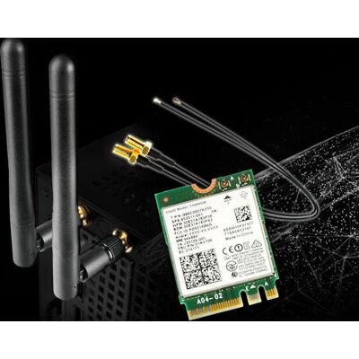 ASRock DeskMini WiFi Készlet - Kétsávos Wi-Fi 2 Antennával ASRock DeskMini WiFi Készlet - Kétsávos Wi-Fi 2 Antennával