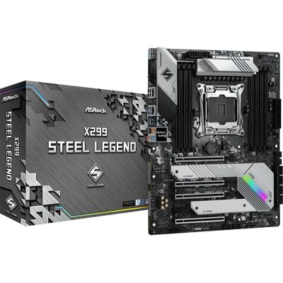 ASRock X299 Steel Legend - Placa base - ATX - LGA2066 - DDR4 - USB-C Gen2x2 - 2 Gigabit LAN - Audio HD ASRock X299 Steel Legend - Placa base - ATX - LGA2066 - DDR4 - USB-C Gen2x2 - 2 Gigabit LAN - Audio HD