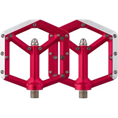 Spank Spike Pedals - Rood - Platte Pedalen Spank Spike Pedals - Rood - Platte Pedalen