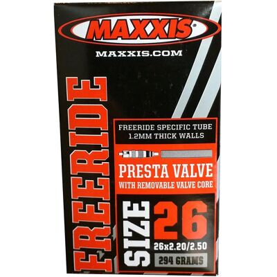 Maxxis Black Freeride 27.5x2.20/2.50 Inner Tube - Mountain Bike Maxxis Black Freeride 27.5x2.20/2.50 Inner Tube - Mountain Bike