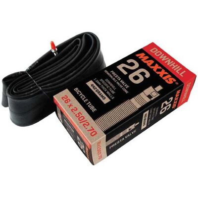 Maxxis Downhill 26X2.50/2.70 Inner Tube - Presta RVC 48mm - Black - One Size Maxxis Downhill 26X2.50/2.70 Inner Tube - Presta RVC 48mm - Black - One Size