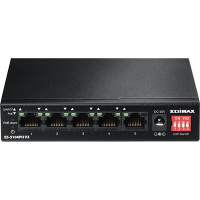 Edimax ES-5104PH V2 5-Port PoE Switch - Netzwerkschalter Edimax ES-5104PH V2 5-Port PoE Switch - Netzwerkschalter