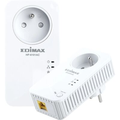 Adattatore PowerLine Edimax HP-6101ACK 600 Mbit/s Bianco - Adattatore di rete Adattatore PowerLine Edimax HP-6101ACK 600 Mbit/s Bianco - Adattatore di rete