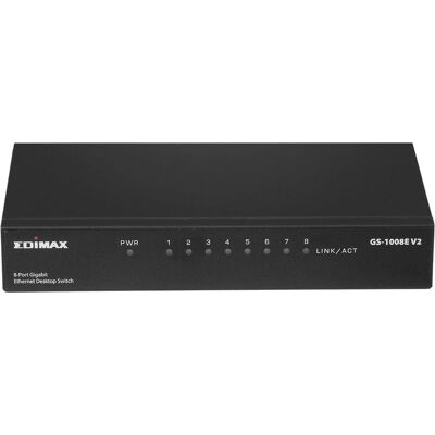 Edimax GS-1008E V2 Netzwerkschalter Unmanaged Gigabit Ethernet - Netzwerkswitch Edimax GS-1008E V2 Netzwerkschalter Unmanaged Gigabit Ethernet - Netzwerkswitch