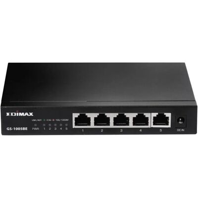 Edimax GS-1005BE Netzwerkswitch - L2 Gigabit Ethernet - 5 Ports Edimax GS-1005BE Netzwerkswitch - L2 Gigabit Ethernet - 5 Ports