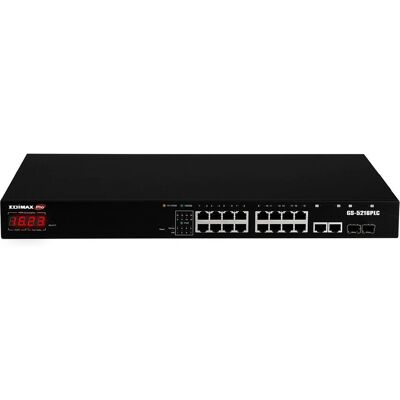 Edimax GS-5216PLC Managed Gigabit Ethernet PoE Netzwerk-Switch - 18 Ports Edimax GS-5216PLC Managed Gigabit Ethernet PoE Netzwerk-Switch - 18 Ports