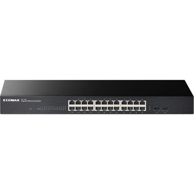 Switch Ethernet Gigabit Edimax GS-1026 V3 não gerenciado - Montagem em rack Switch Ethernet Gigabit Edimax GS-1026 V3 não gerenciado - Montagem em rack