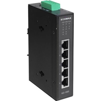 Edimax IGS-1005 Netværksswitch - Uden kontrol L2 Gigabit Ethernet - Sort Edimax IGS-1005 Netværksswitch - Uden kontrol L2 Gigabit Ethernet - Sort