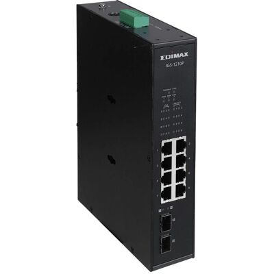 Edimax IGS-1210P - Netværksswitch - 8 porte PoE+ - 2 SFP - Sort Edimax IGS-1210P - Netværksswitch - 8 porte PoE+ - 2 SFP - Sort
