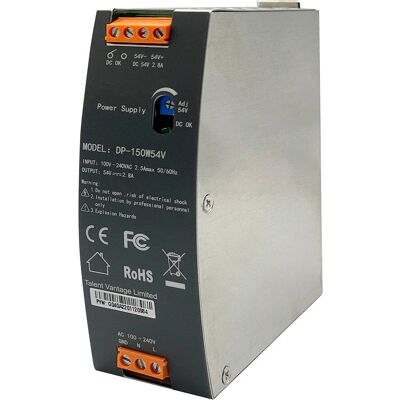 Edimax DP-150W54V Power Supply - 150W, 54V, DIN Rail Edimax DP-150W54V Power Supply - 150W, 54V, DIN Rail