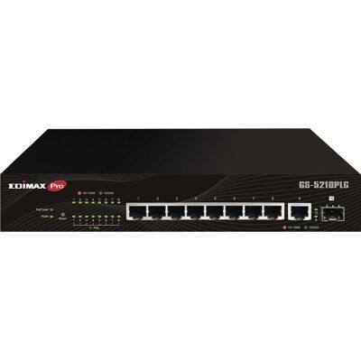 Switch Ethernet Gigabit gestito Edimax GS-5210PLG - Nero Switch Ethernet Gigabit gestito Edimax GS-5210PLG - Nero