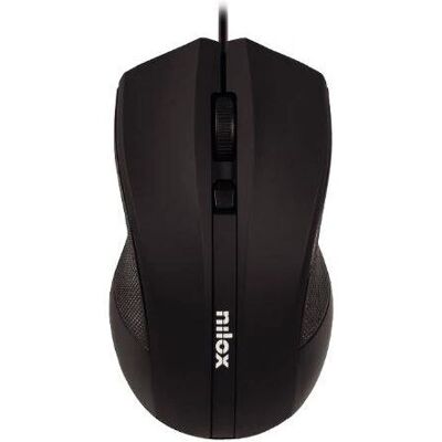 Nilox Modelo MOUSB1002 Rato Óptico Com Fio - Escritório Ambidestro Nilox Modelo MOUSB1002 Rato Óptico Com Fio - Escritório Ambidestro