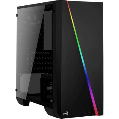 Aerocool Cylon Mini RGB Micro-ATX ház - Fekete - Mini Tower Aerocool Cylon Mini RGB Micro-ATX ház - Fekete - Mini Tower