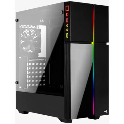Aerocool Playa Midi-Tower - Schwarz - ATX PC-Gehäuse Aerocool Playa Midi-Tower - Schwarz - ATX PC-Gehäuse