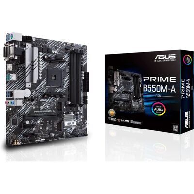 Motherboard ASUS Prime B550M-A/CSM - Micro ATX - Socket AM4 - AMD B550 Motherboard ASUS Prime B550M-A/CSM - Micro ATX - Socket AM4 - AMD B550